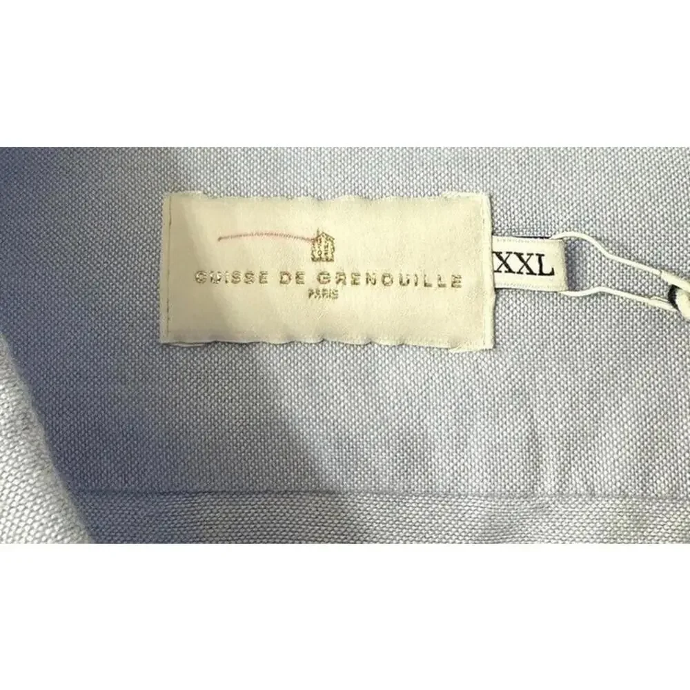 NWT Cuisse De Grenouille Paris Mens Johnson 08 Long Sleeve Button Shirt Size XXL - Picture 5 of 12